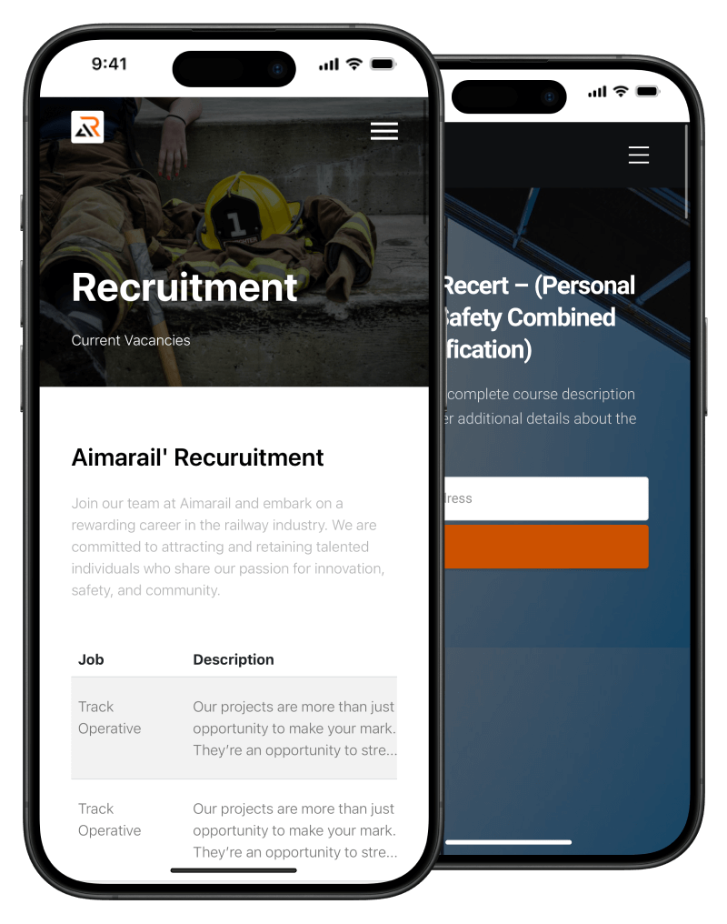 Aimarail training programs and Recruitment overview